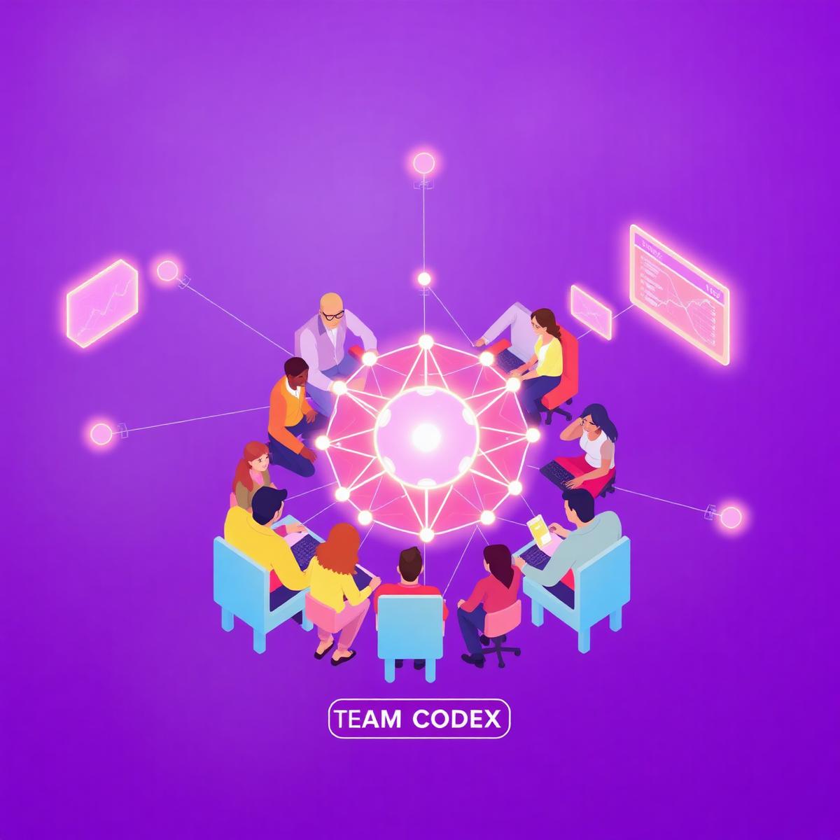 Offshore graphic design team collaborating