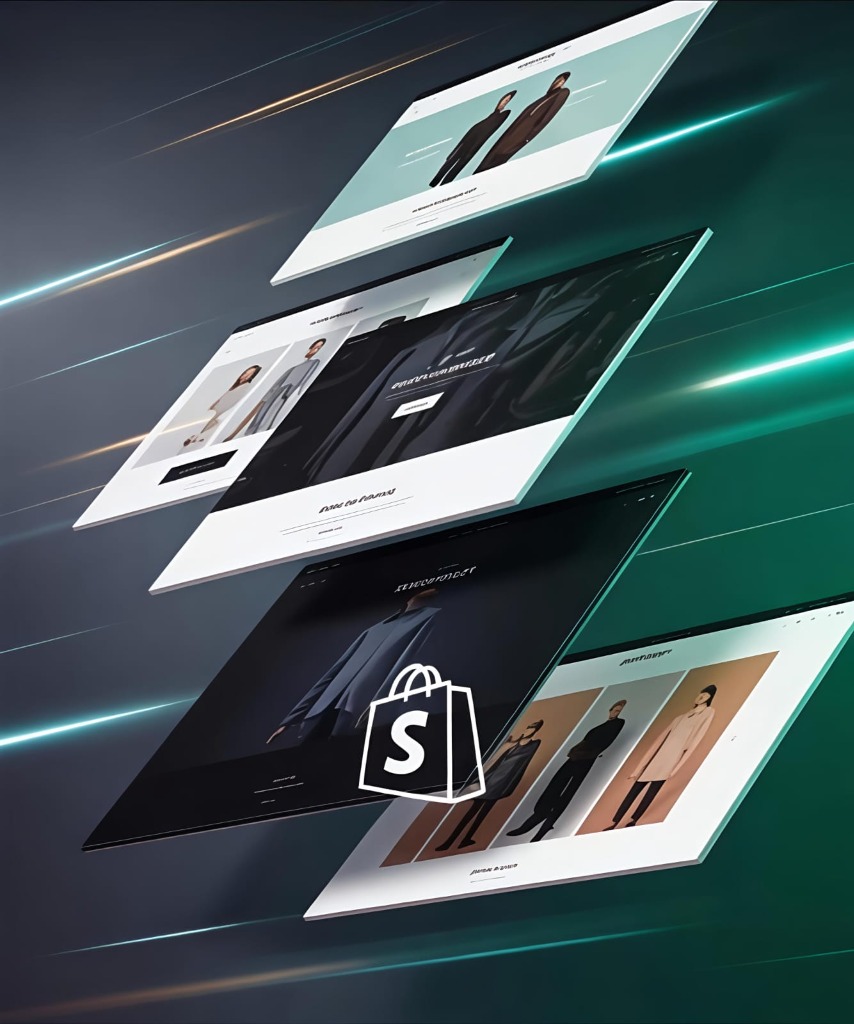 Custom Shopify theme design mockup